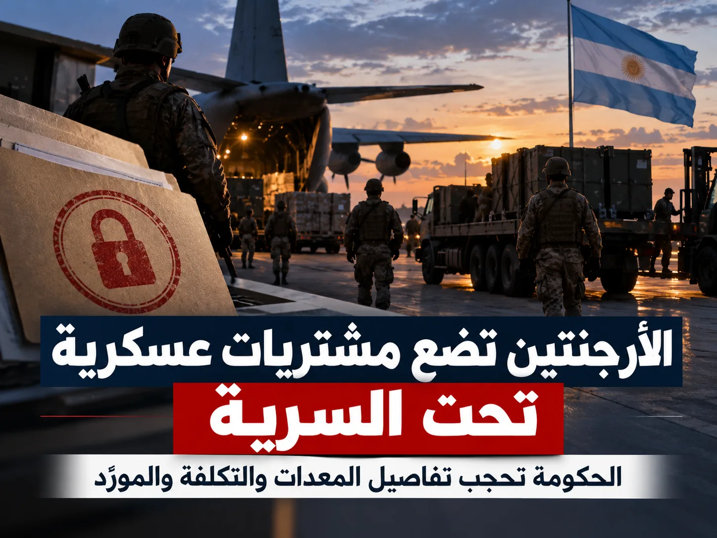 إعلان سرية عسكرية لشراء معدات عسكرية جديدة