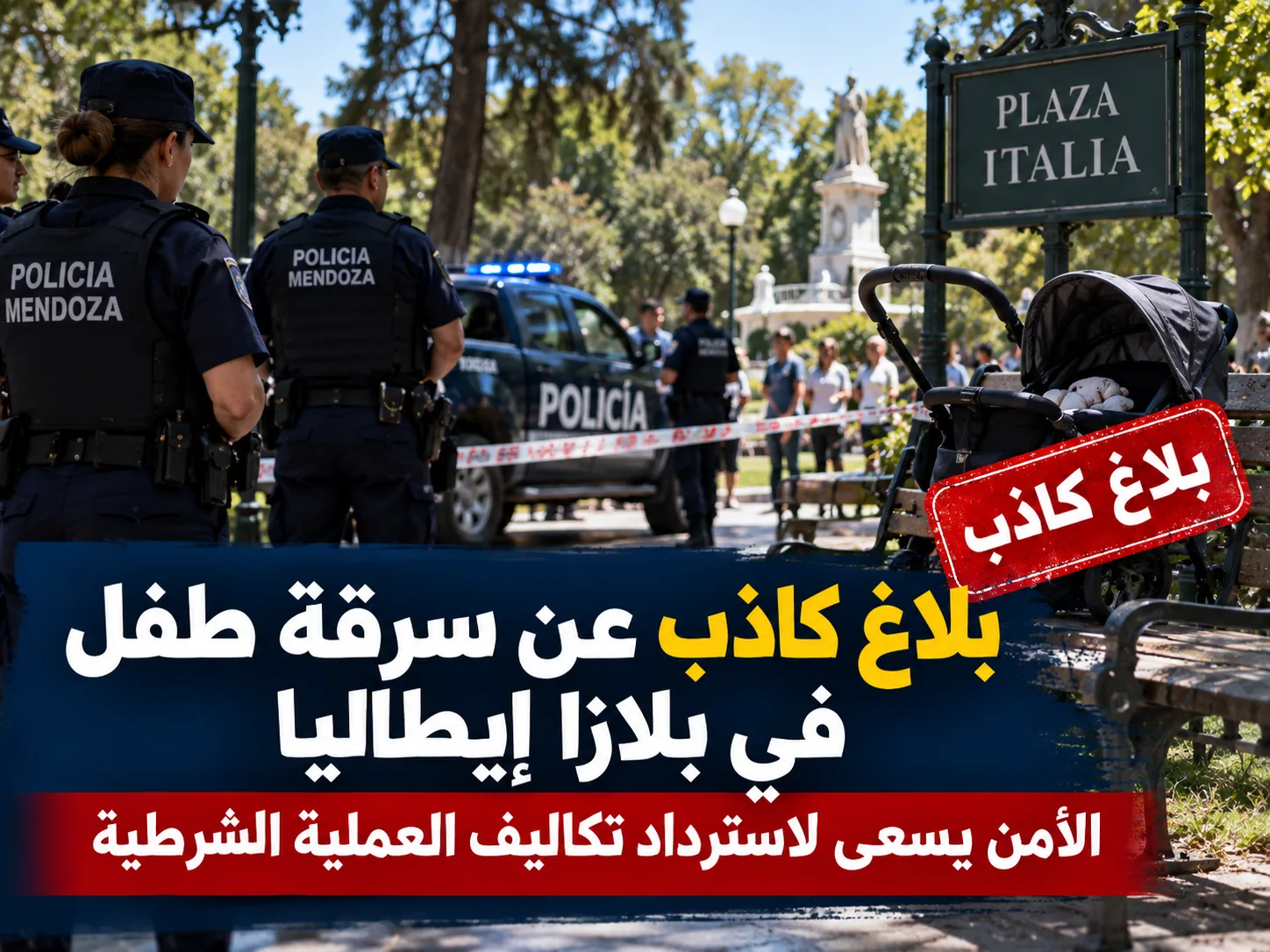 تحقق من ادعاء اختطاف طفل في ساحة إيطاليا بميندوسا