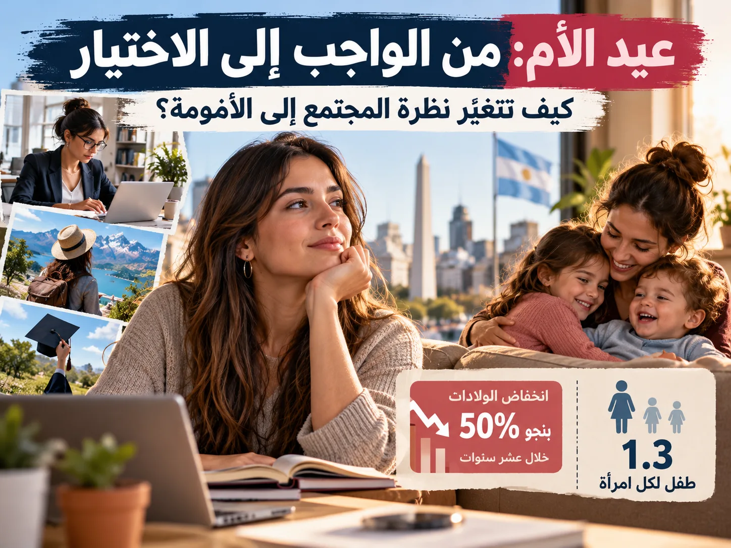 يوم الأم في الأرجنتين بين الاحتفال والتحولات الديموغرافية