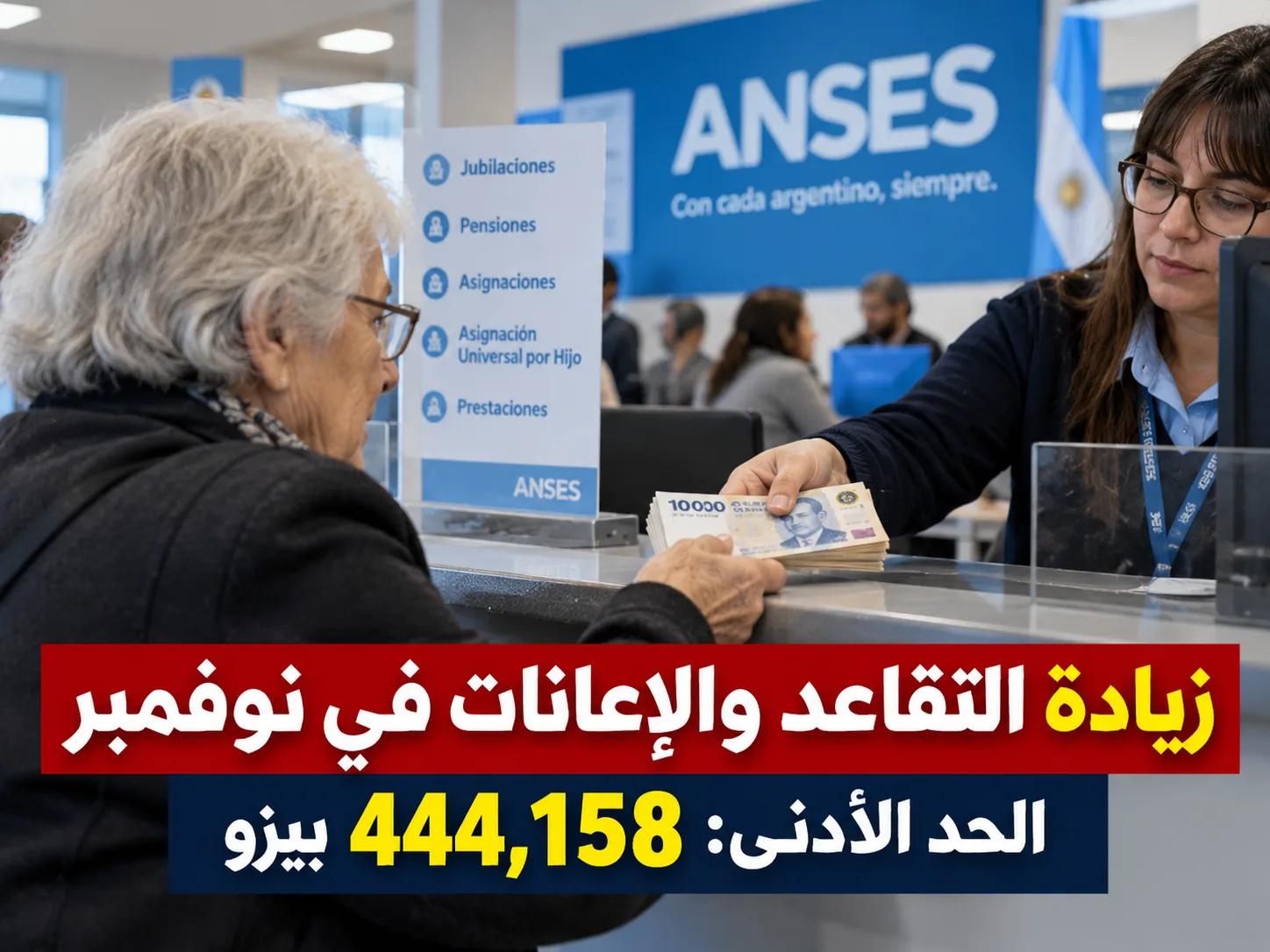زيادة المعاشات التقاعدية في الأرجنتين لشهر نوفمبر