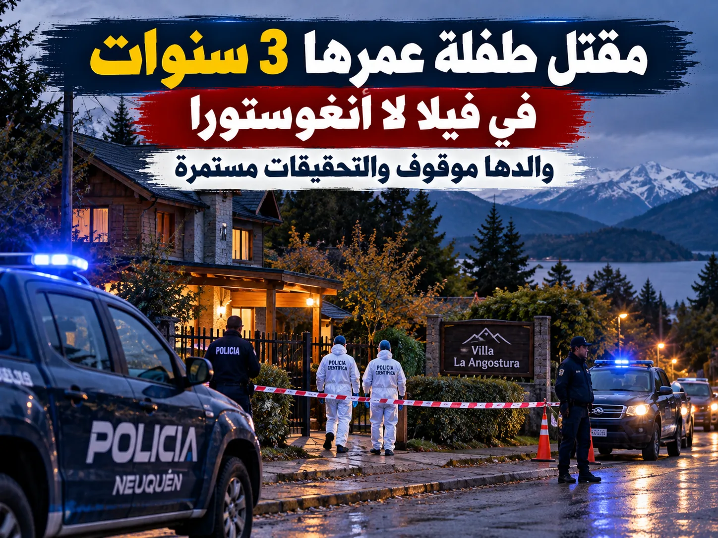 مقتل طفلة في الثالثة من عمرها على يد والدها في فيلا لا أنغوستورا