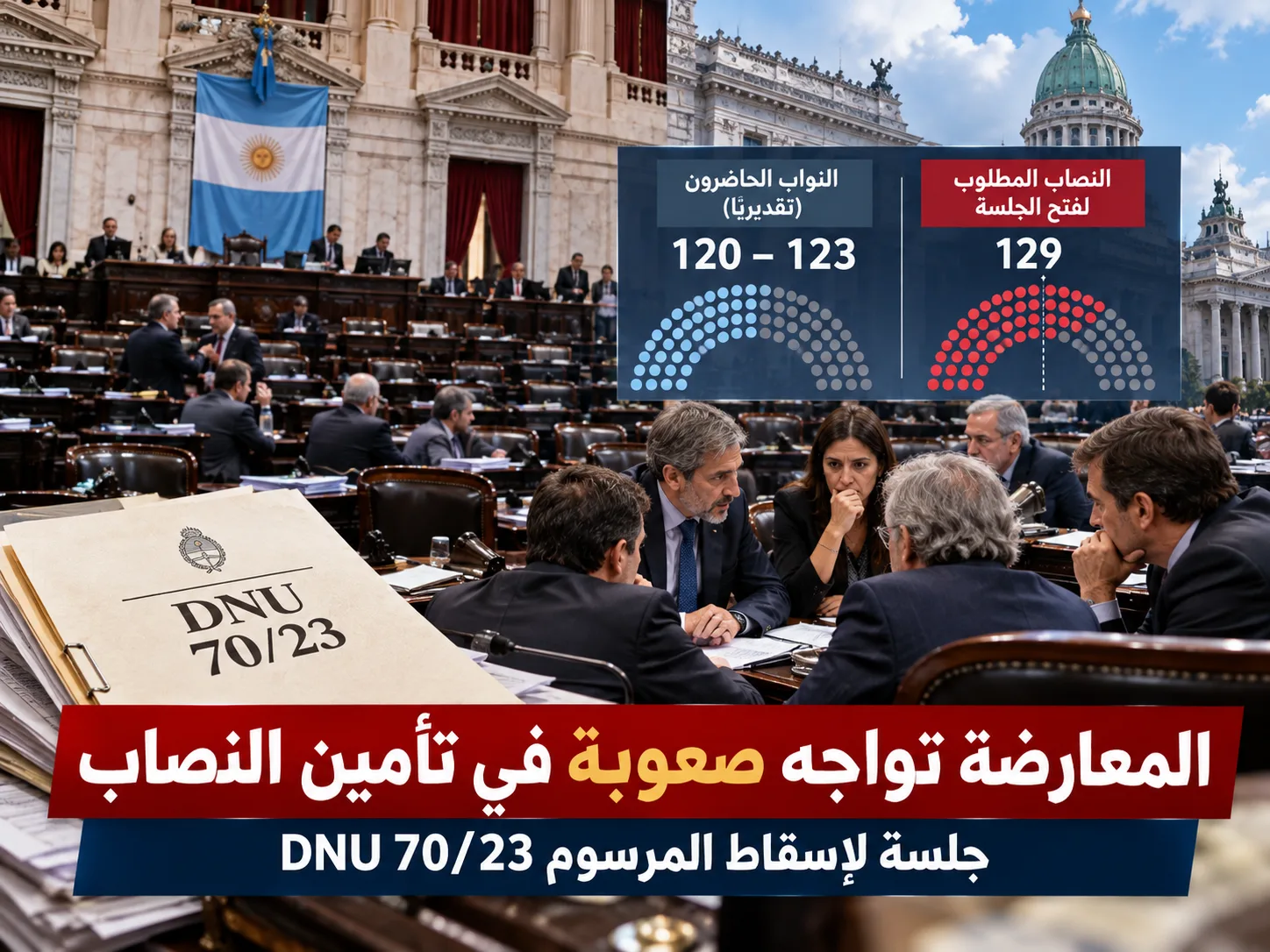 البرلمان يفتتح جلسة خاصة لإلغاء مرسوم الرئيس 70