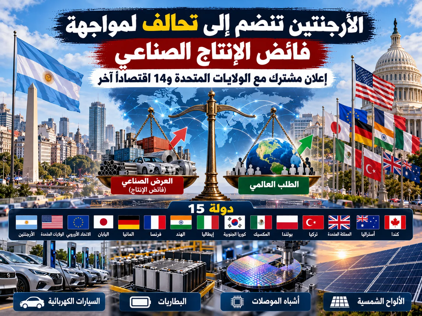 الأرجنتين تنضم إلى إعلان دولي ضد الإنتاج الزائد