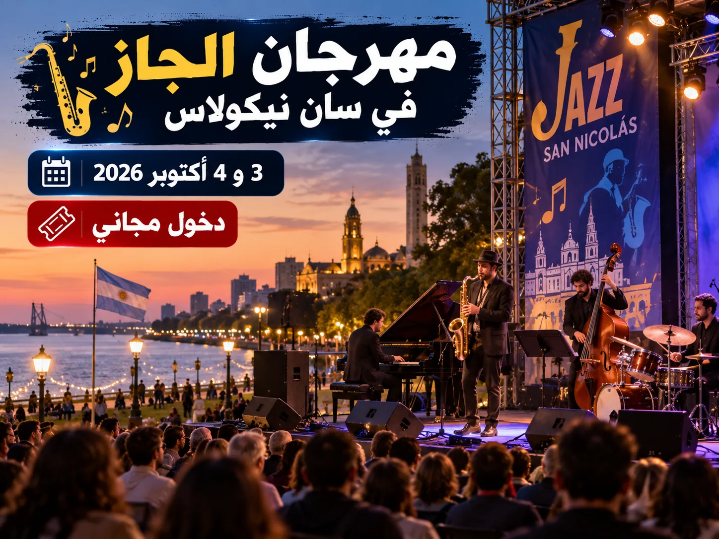 سان نيكولاس تستضيف مهرجان الجاز في نسخته الثانية مجانًا